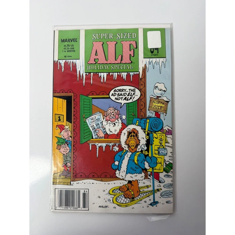 Marvel ALF Holiday Special 1 Winter 1990 Super-Sized Comic Book Dave Manak Art